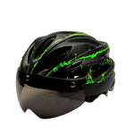 Universal Bike Cycling Helmet with Integrated Visor for Men-Women