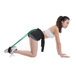 Home Workout Leg Glute Stretch Bands with Waist + Toe Strap