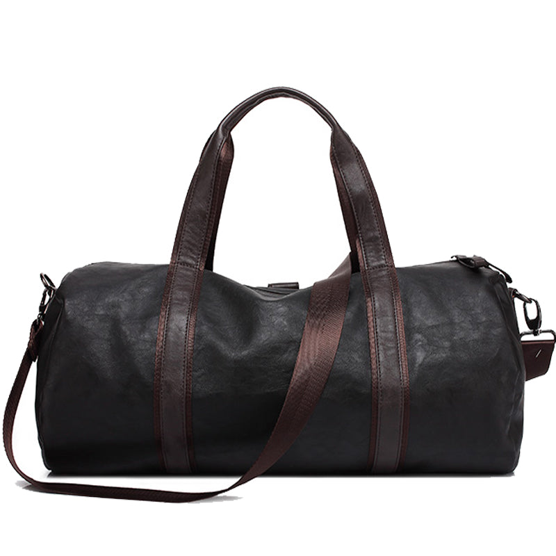 Shub 02 Faux Leather Gym Travel Duffel Handbag by Wolph