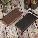 Otto Unisex Tall Leather Travel Wallet by Wolph