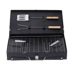 CGX Portable Outdoor Foldable Stainless Steel Charcoal BBQ Grill