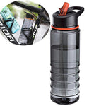 800ML Ribbed Cycling Water Bottle with Straw