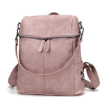 Rivet Faux Leather School Day Backpack for Girls