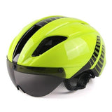 AeroX Bicycle Racing Helmet with Integrated Visor for Men-Women