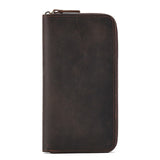 Otto Unisex Tall Leather Travel Wallet by Wolph