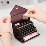 Elke Leather Travel Purse Card Holder by Wolph